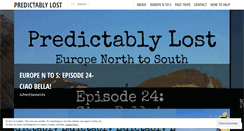 Desktop Screenshot of predictablylost.com