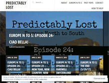 Tablet Screenshot of predictablylost.com